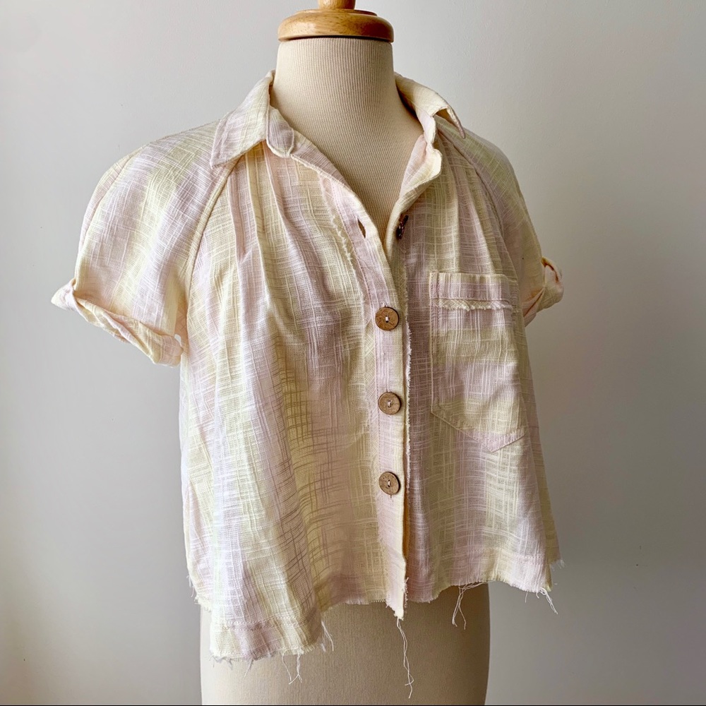 Free People Away at Sea Striped Top